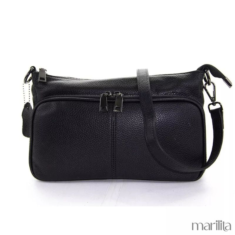 Bolsa_Transversal_Feminina_Couro_Legitimo_Samanta_-_Preto